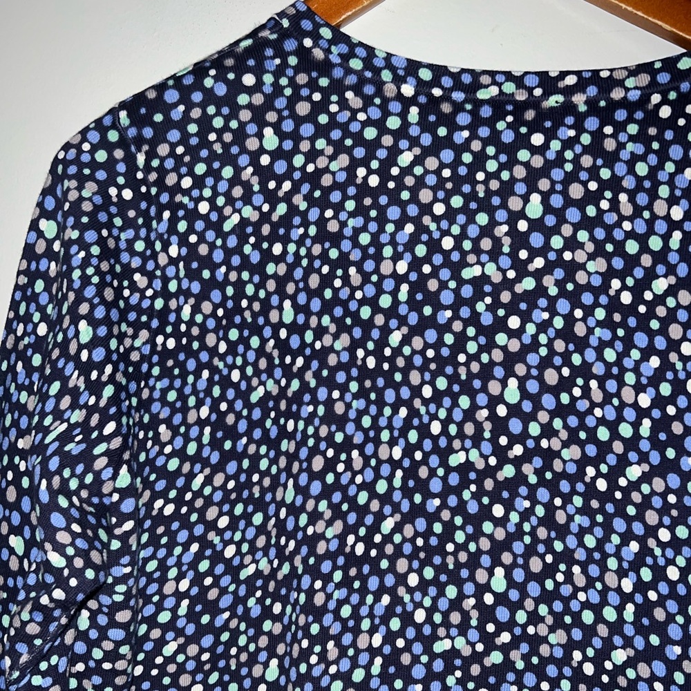 Talbots Polka Dot Print Button Down Cardigan Swea… - image 5